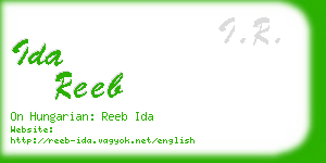 ida reeb business card